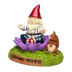 William Valentine Gnome-astae Meditating Garden Gnome Gifts For Sisters