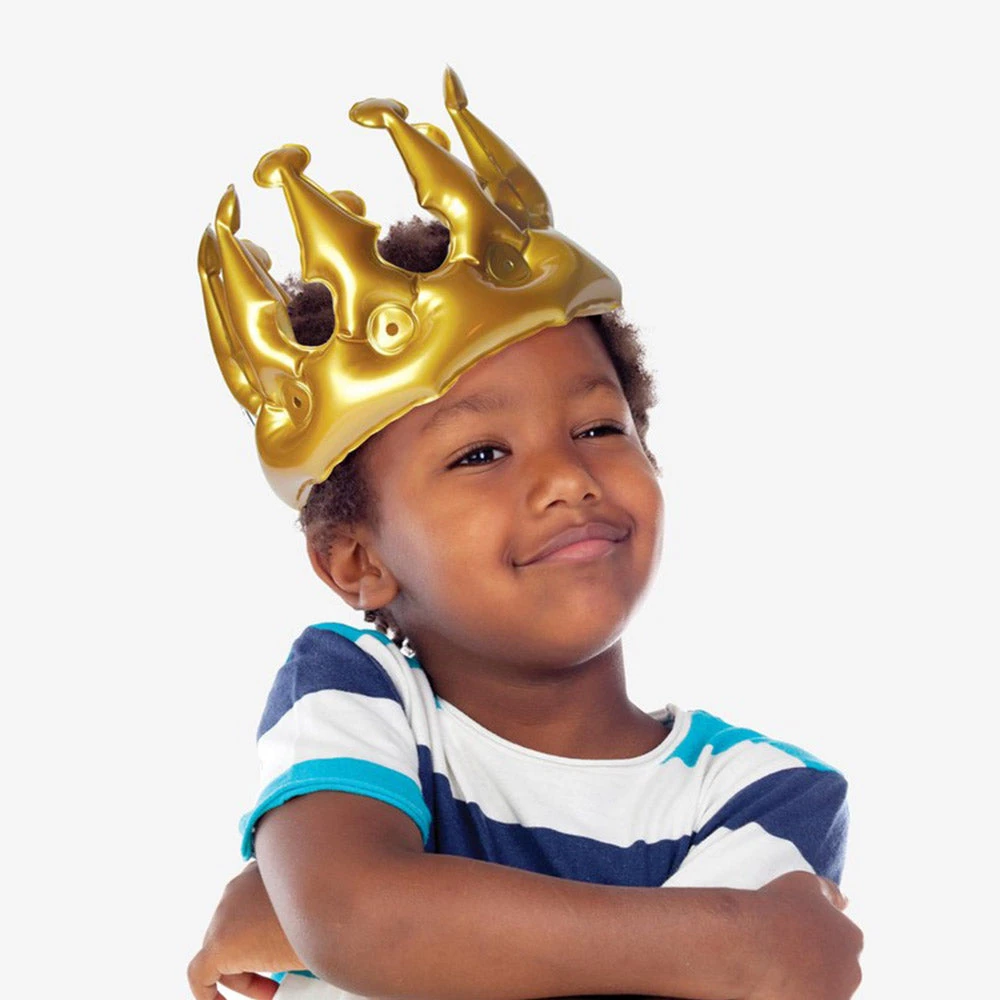 Paperie Gifts For Boys Gold Inflatable Party Prince Crown 6 Paperie Gifts For Boys Gold Inflatable Party Prince Crown