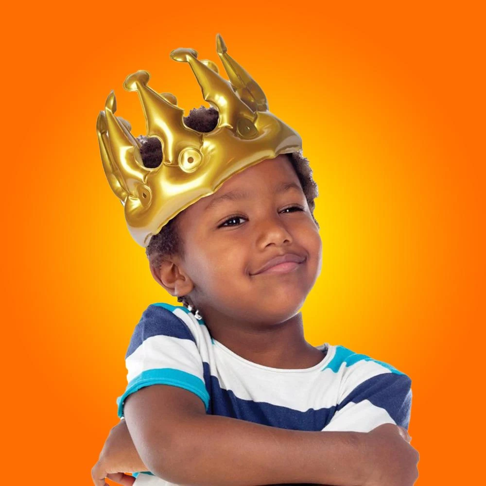 Paperie Gifts For Boys Gold Inflatable Party Prince Crown 3 Paperie Gifts For Boys Gold Inflatable Party Prince Crown