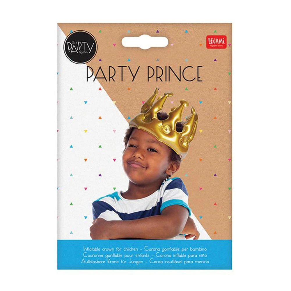 Paperie Gifts For Boys Gold Inflatable Party Prince Crown 4 Paperie Gifts For Boys Gold Inflatable Party Prince Crown