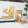 Office Gifts Gold Triceratops Bookends | White Moose 2 Office Gifts Gold Triceratops Bookends | White Moose