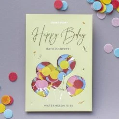 Short Story Gifts For Sisters Happy Birthday Card With Bath Confetti | Watermelon Kiss