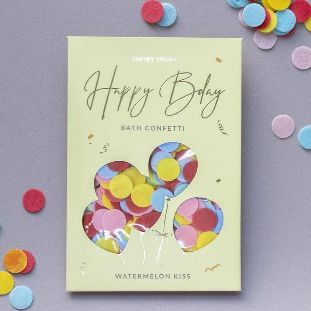 Short Story Gifts For Sisters Happy Birthday Card With Bath Confetti | Watermelon Kiss 3 Short Story Gifts For Sisters Happy Birthday Card With Bath Confetti | Watermelon Kiss