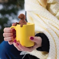 IsAlbi Office Gifts Hot Dog Dachshund Sausage Dog Tea Infuser