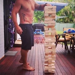 Jenjo Giant Wooden Stacking Tower Blocks Outdoor Game Giant Products 21 Jenjo Giant Wooden Stacking Tower Blocks Outdoor Game Giant Products