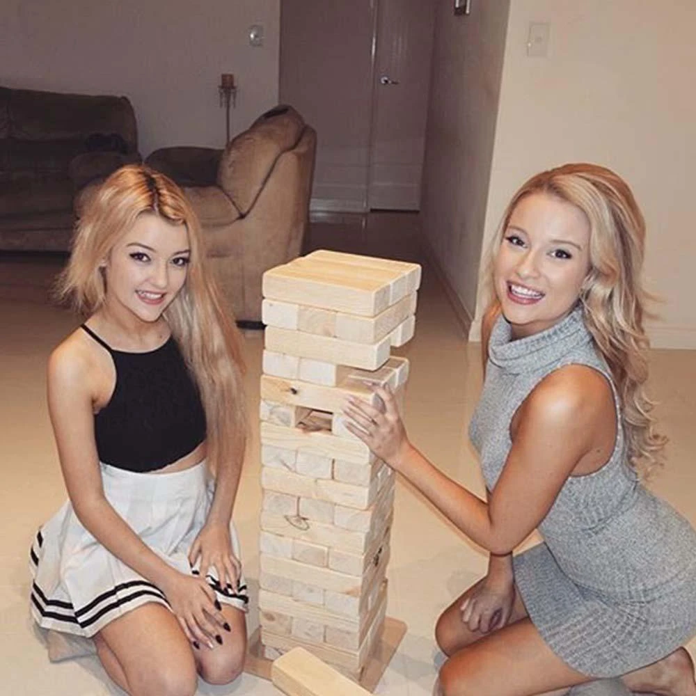 Jenjo Giant Wooden Stacking Tower Blocks Outdoor Game Giant Products 10 Jenjo Giant Wooden Stacking Tower Blocks Outdoor Game Giant Products