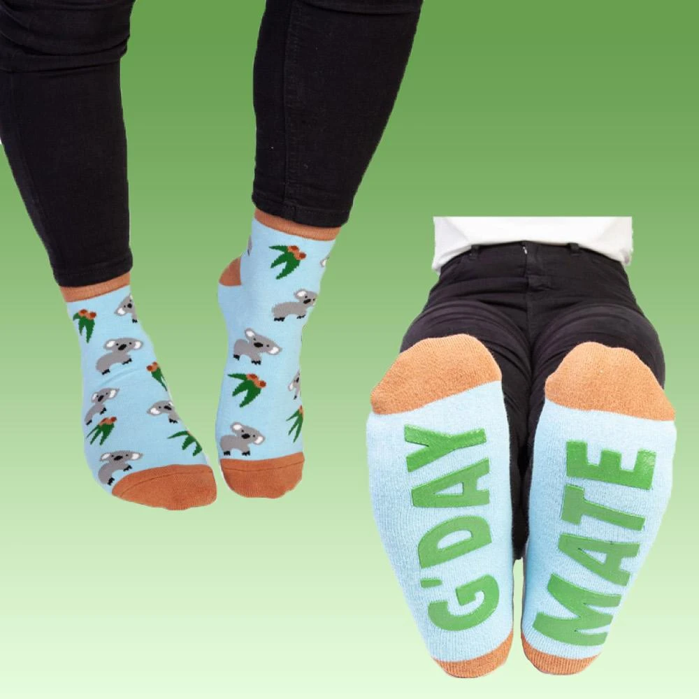 Mdi G'day Mate Koala Hidden Message Socks Mens Novelty Gifts 3 Mdi G'day Mate Koala Hidden Message Socks Mens Novelty Gifts
