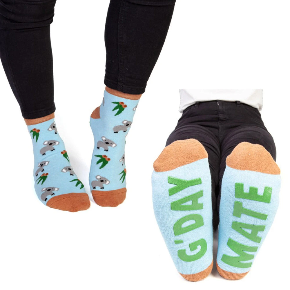 Mdi G'day Mate Koala Hidden Message Socks Mens Novelty Gifts 6 Mdi G'day Mate Koala Hidden Message Socks Mens Novelty Gifts