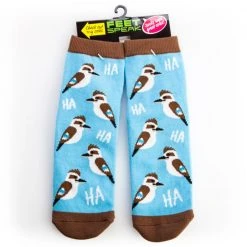 Mdi G'day Mate Kookaburra Hidden Message Socks Gifts For Sisters