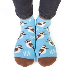 Mdi G'day Mate Kookaburra Hidden Message Socks Gifts For Sisters