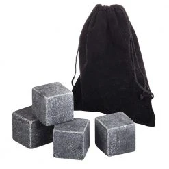 IsAlbi Man Cave Gifts Marble Whisky Stones - Small Or Large