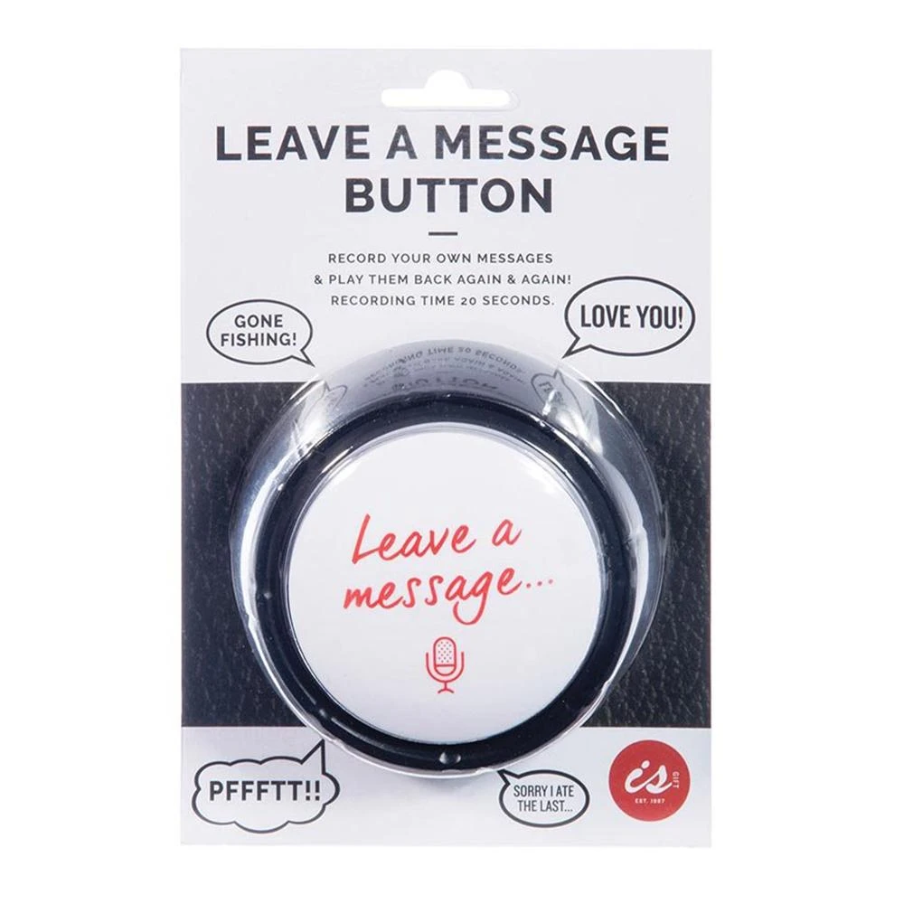 IsAlbi Novelty Buttons The 'Leave A Message' Button: Record Your Own Message 4 IsAlbi Novelty Buttons The 'Leave A Message' Button: Record Your Own Message