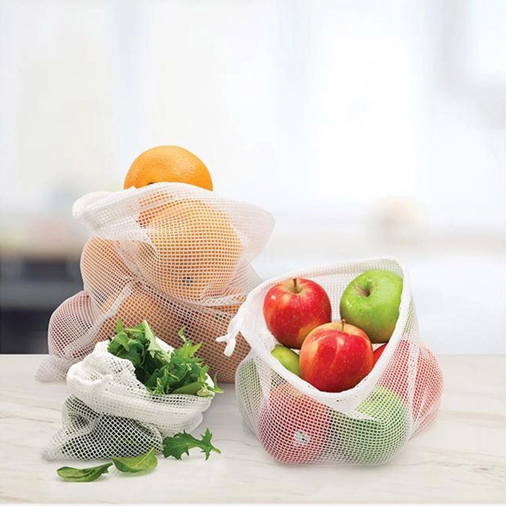 IsAlbi Reusable Mesh Produce Bags - Set Of 3 3 IsAlbi Reusable Mesh Produce Bags - Set Of 3