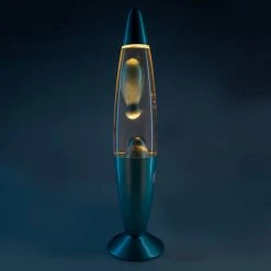 Mdi Man Cave Gifts Metallic Blue Lava Lamp