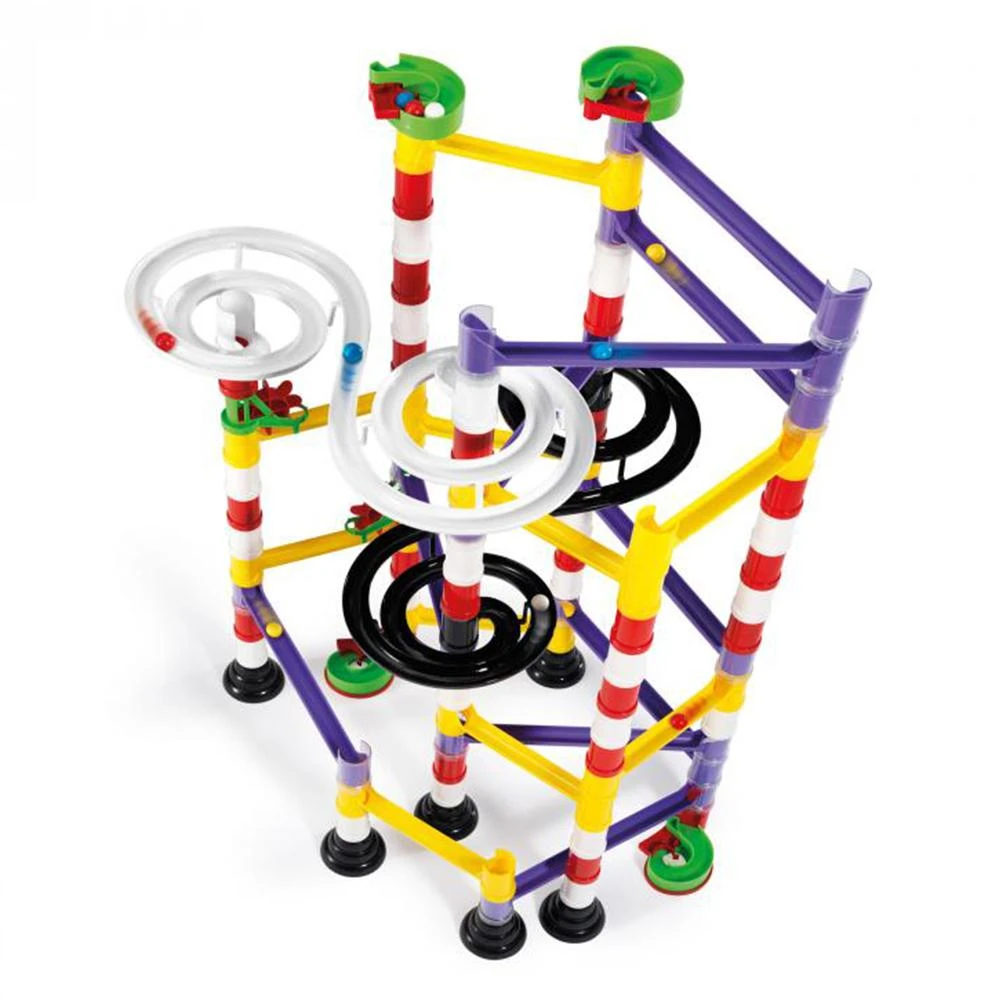 Heebiejeebies Migoga Double Spiral Marble Run Rollercoaster 111pc 4 Heebiejeebies Migoga Double Spiral Marble Run Rollercoaster 111pc