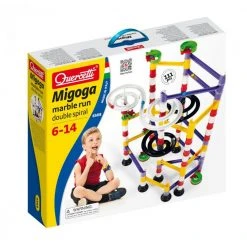 Heebiejeebies Migoga Double Spiral Marble Run Rollercoaster 111pc 11 Heebiejeebies Migoga Double Spiral Marble Run Rollercoaster 111pc