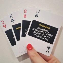 Curated Millennial Slang Playing Cards