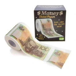 Mdi Mens Novelty Gifts Money Toilet Paper - $100 Australian Dollar Notes