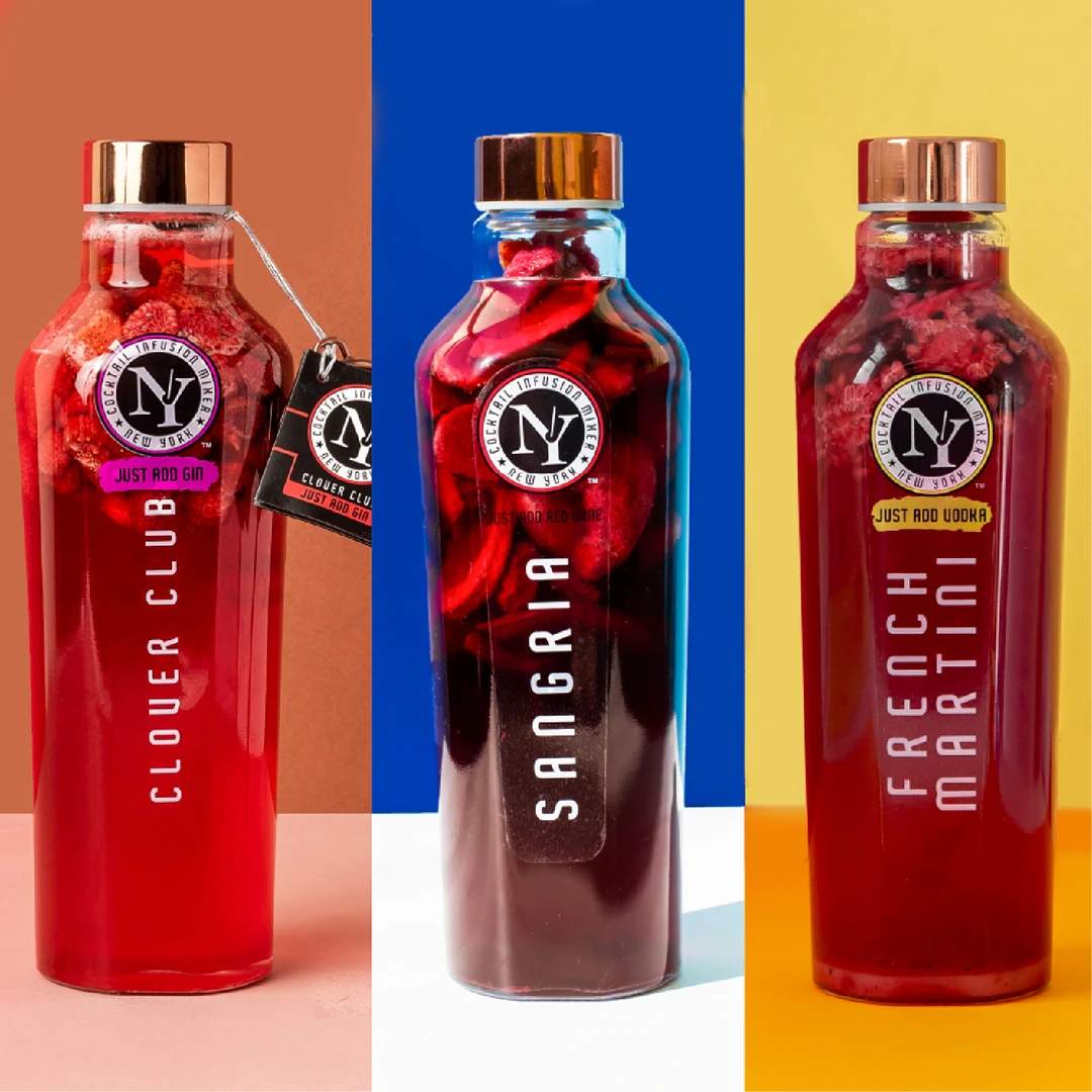 Hot Shots NY Cocktail Infusion Mixer | 3 Flavours To Choose From! 3 Hot Shots NY Cocktail Infusion Mixer | 3 Flavours To Choose From!