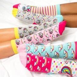 Outliving Magical Unicorn Odd Socks Gift Set - 3 Pairs Gifts For Sisters