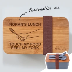 Yellow Octopus Personalised Personalised Assorted Bento Box With Cutlery - Feel My Fork New