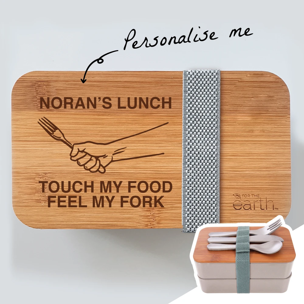 Yellow Octopus Personalised Personalised Assorted Bento Box With Cutlery - Feel My Fork New 3 Yellow Octopus Personalised Personalised Assorted Bento Box With Cutlery - Feel My Fork New