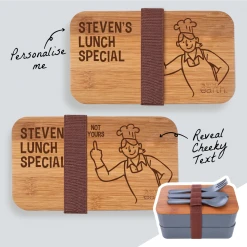 Yellow Octopus Personalised Personalised Assorted Bento Box With Cutlery - Lunch Special | Not Yours!