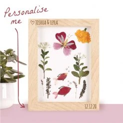 Yellow Octopus Personalised Sports And Outdoors Personalised DIY Flower Press Frame Kit - Heart