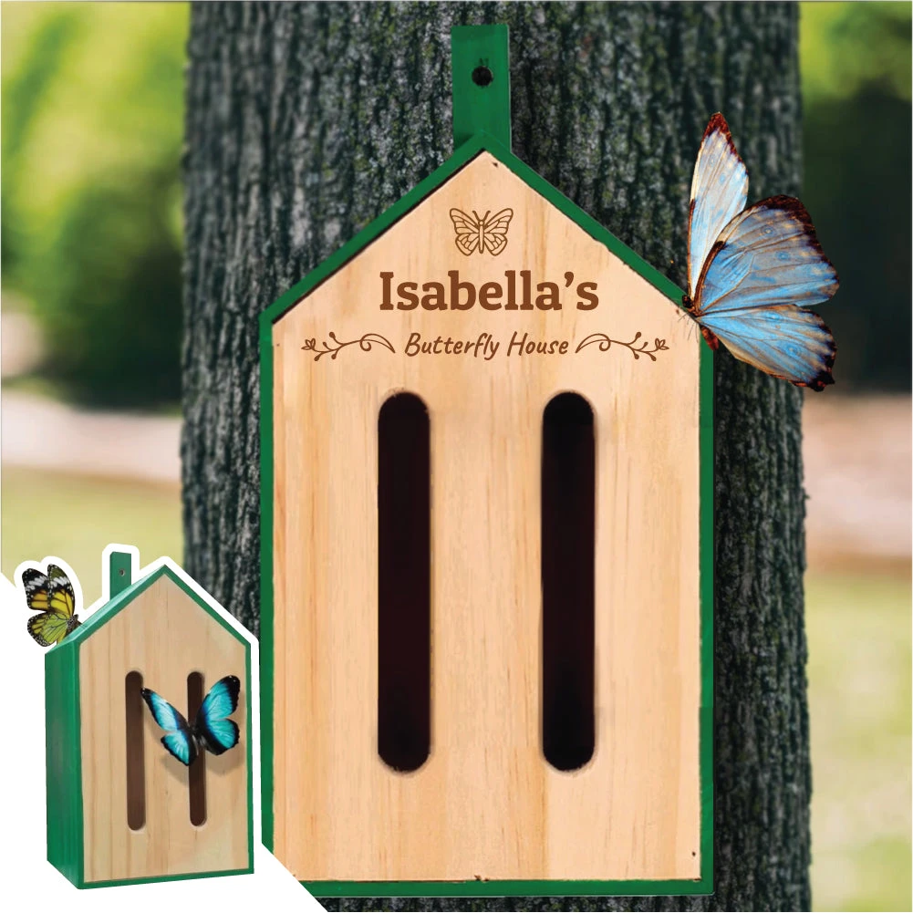 Yellow Octopus Personalised New Personalised Little Butterfly House - Foliage 3 Yellow Octopus Personalised New Personalised Little Butterfly House - Foliage