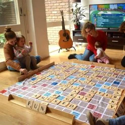 Jenjo Giant Products Giant Play On Words Wooden Board Game