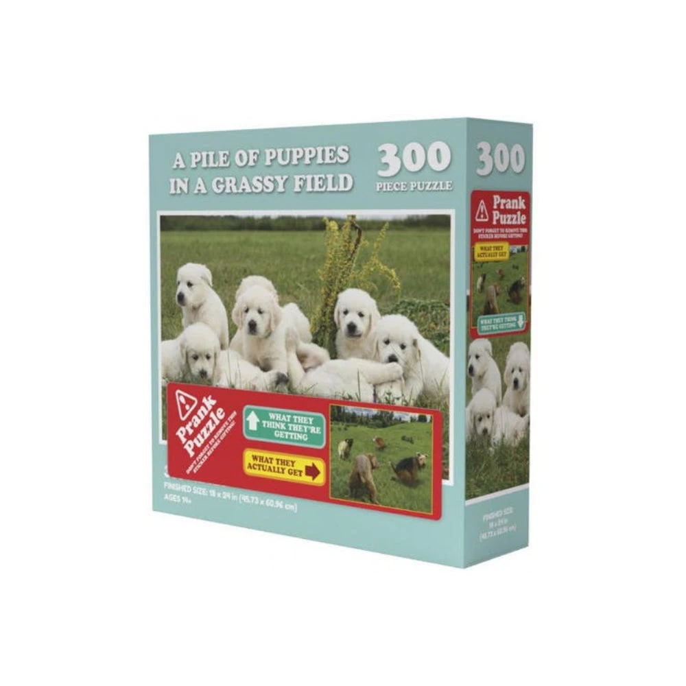 VR Distribution For Dad Prank Jigsaw Puzzle - A Pile Of Puppies In A Grassy Field | 300 Piece 3 VR Distribution For Dad Prank Jigsaw Puzzle - A Pile Of Puppies In A Grassy Field | 300 Piece