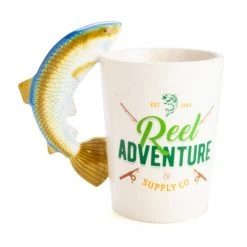 Mdi Reel Adventure 3D Fish Handle Fisherman's Mug