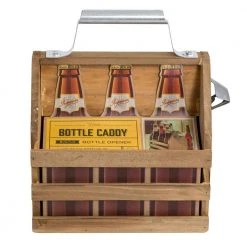 Outliving Timber Beer Caddy With Bottle Opener Beer Gifts