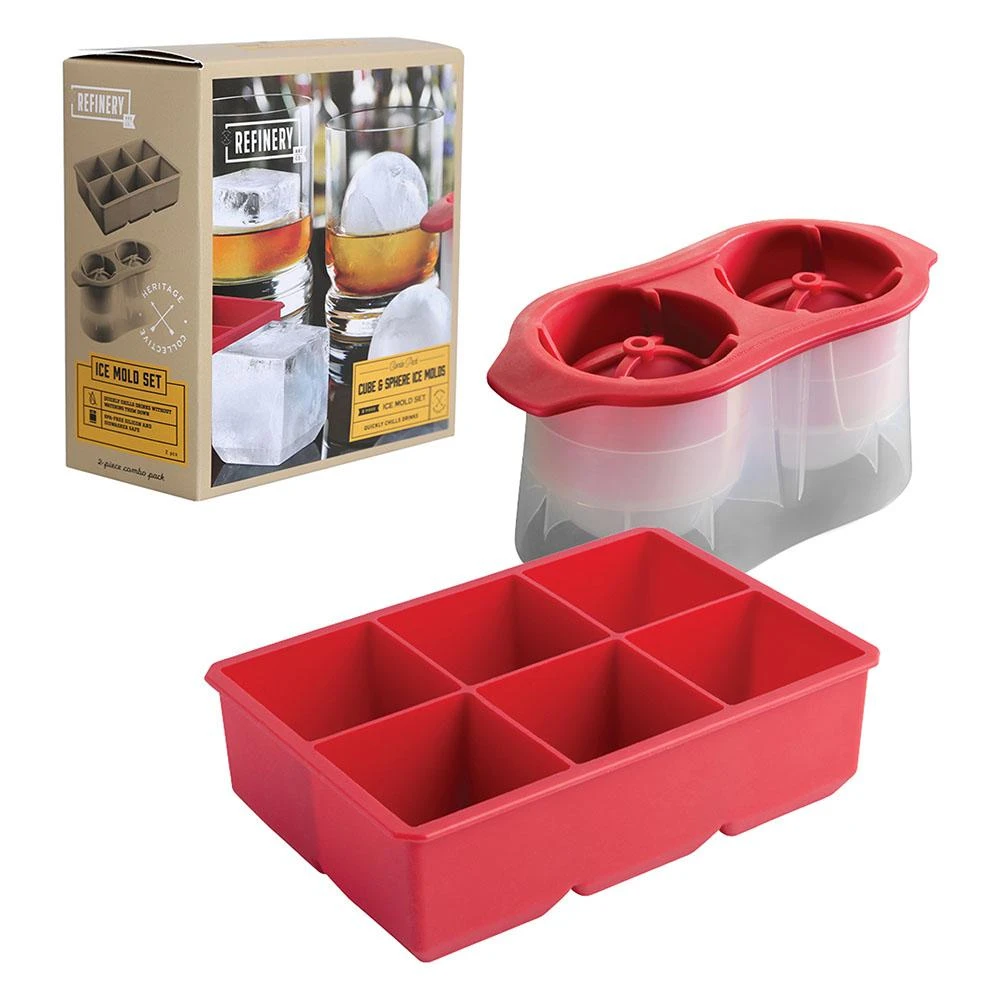 Outliving Sphere & Cube Ice Mould Set 4 Outliving Sphere & Cube Ice Mould Set