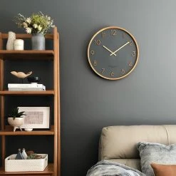 PS Home & Living Scarlett Minimalist Silent Movement Wall Clock Charcoal Executive Gifts 8 PS Home & Living Scarlett Minimalist Silent Movement Wall Clock Charcoal Executive Gifts