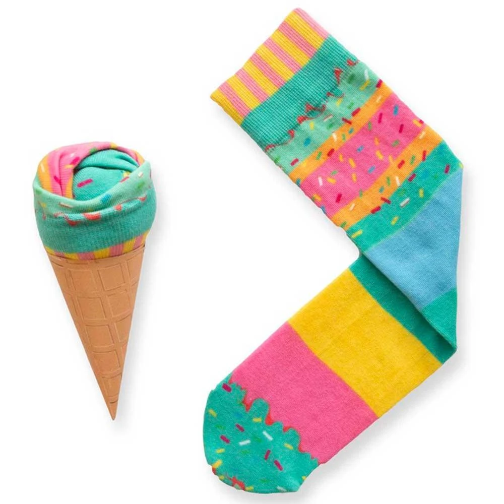 Short Story Rainbow Sprinkles Ice Cream Cone Socks 5 Short Story Rainbow Sprinkles Ice Cream Cone Socks