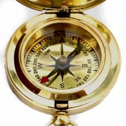Vintage Nautical Nautical Brass Sundial Compass With Push Button | 2 Styles 10 Vintage Nautical Nautical Brass Sundial Compass With Push Button | 2 Styles