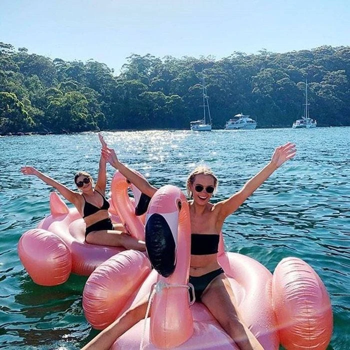 Sunnylife Giant Inflatable Pink Flamingo Float 155cm 4 Sunnylife Giant Inflatable Pink Flamingo Float 155cm