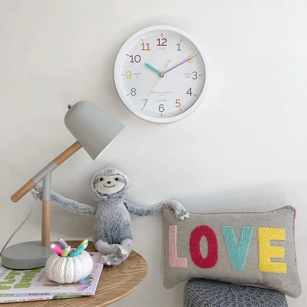 PS Home & Living Learn The Time Silent Kids Wall Clock 3 PS Home & Living Learn The Time Silent Kids Wall Clock
