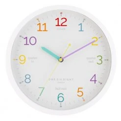 PS Home & Living Learn The Time Silent Kids Wall Clock