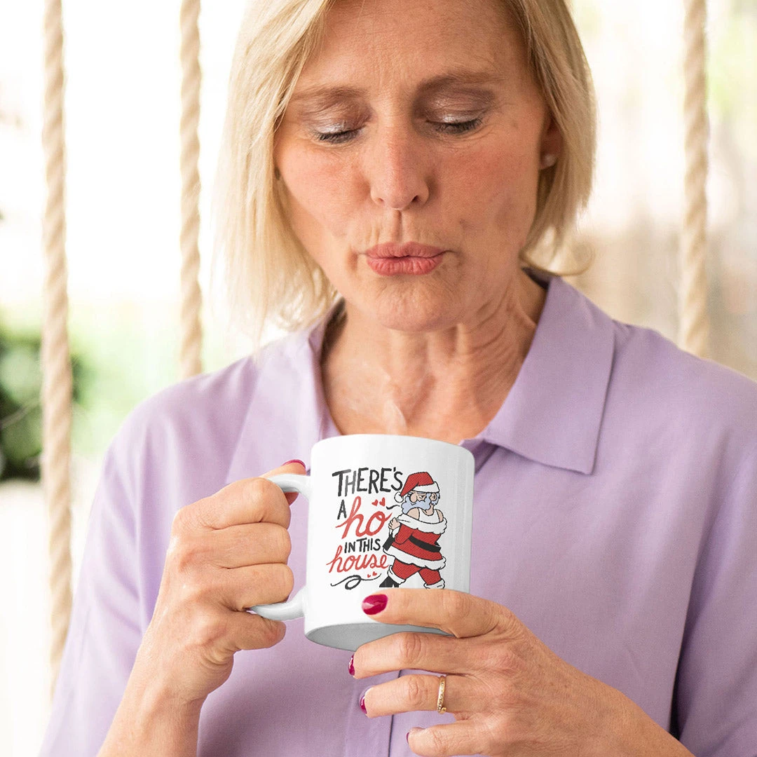 Yellow Octopus Exclusives - Mugs Office Gifts Theres A Ho In This House | Christmas Santa Design 4 Yellow Octopus Exclusives - Mugs Office Gifts Theres A Ho In This House | Christmas Santa Design