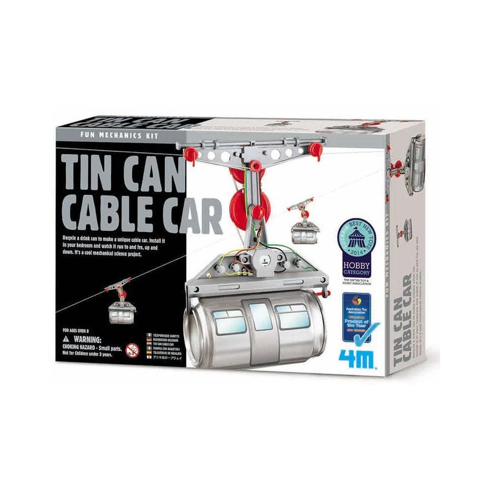 Johnco Tin Can Cable Car | 4M Educational Science Toy Gifts For Boys 5 Johnco Tin Can Cable Car | 4M Educational Science Toy Gifts For Boys