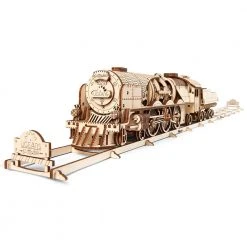 Ugears V-Express Steam Train With Tender Model Kit Science STEM Toys 8 Ugears V-Express Steam Train With Tender Model Kit Science STEM Toys