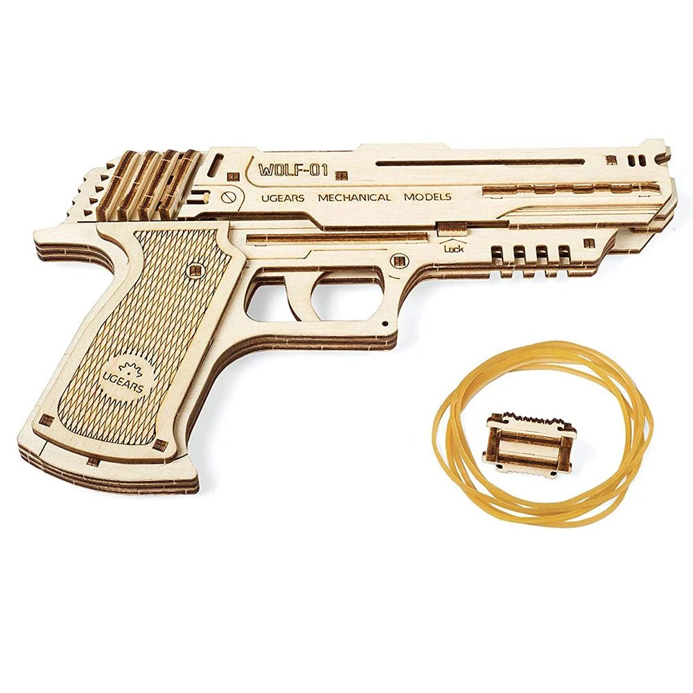 Ugears Wolf-01 Handgun Model Kit 4 Ugears Wolf-01 Handgun Model Kit