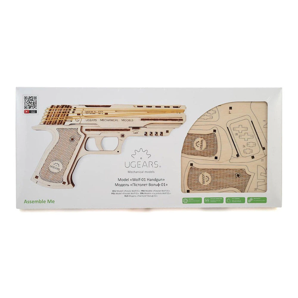 Ugears Wolf-01 Handgun Model Kit 7 Ugears Wolf-01 Handgun Model Kit