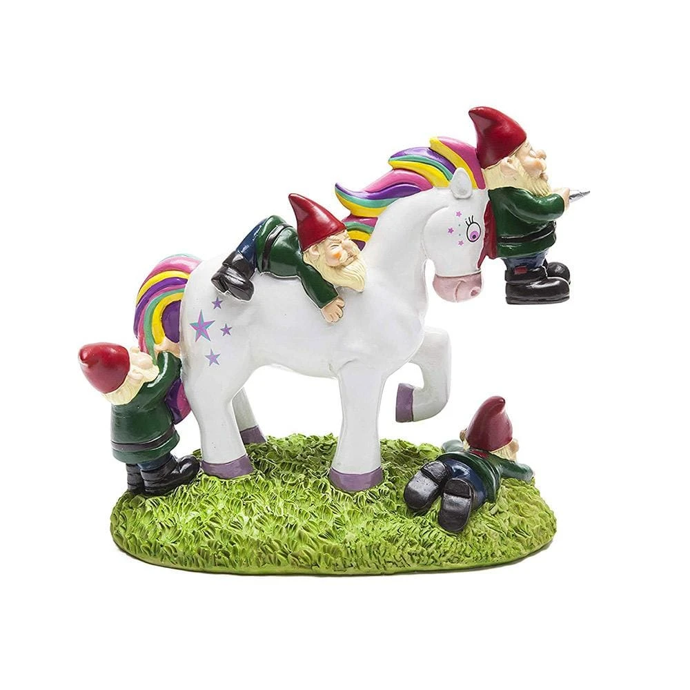William Valentine Unicorn Attack Garden Gnome 4 William Valentine Unicorn Attack Garden Gnome