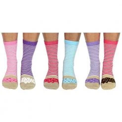 Outliving Gifts For Sisters Ladies Delicious Donut Odd Socks - 3 Pairs