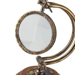 Vintage Nautical Vintage Tabletop Magnifying Glass With Curved Arm 7 Vintage Nautical Vintage Tabletop Magnifying Glass With Curved Arm