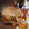 Outliving Wooden Whiskey Barrel Drink Dispenser - 800ml