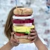 Make Me Iconic Foodie Stackable Wooden Aussie Burger With The Lot Toy